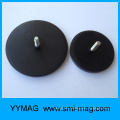 Prevent damage rubber coated taxi roof mounting magnet